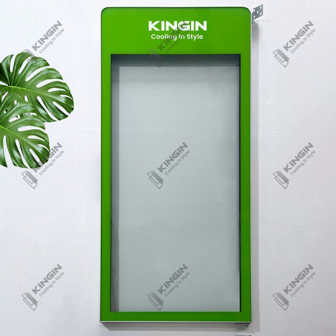 What are the customization options for aluminium frame cooler glass doors?