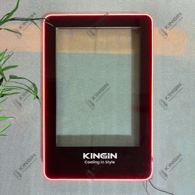 Can I customize LED lighting in beverage coolers?